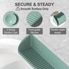 Paquete De 2 Protectores Contra Salpicaduras Para Bañera – Protector De Salpicaduras De Agua De Silicona Con 4 Ventosas, Soporte Para Juguetes De