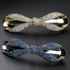 Full-diamond Bow Tie Spring Clip Exudes A Sense of High-end and Light Luxury The Half Hair Clip At The Back of The Head Is A Stylish Hair Accessory