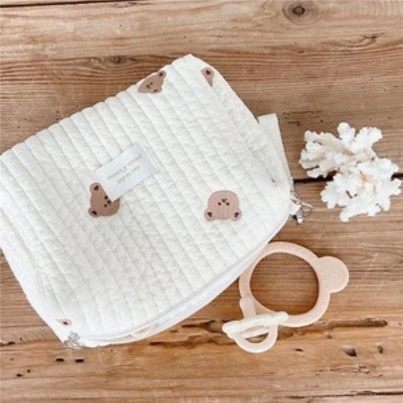 Tragbare Wickeltasche für Kinderwagen, gesteppt, für Babywindeln, Organizer, bestickte Mama-Taschen, Baby-Accessoires, Wickeltasche, Aufbewahrung