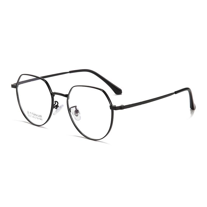 Ultra-Light Danyang Metal Polygonal Eyeglass Frames - Retro, Non-Magnetic Titanium, High-End Feel