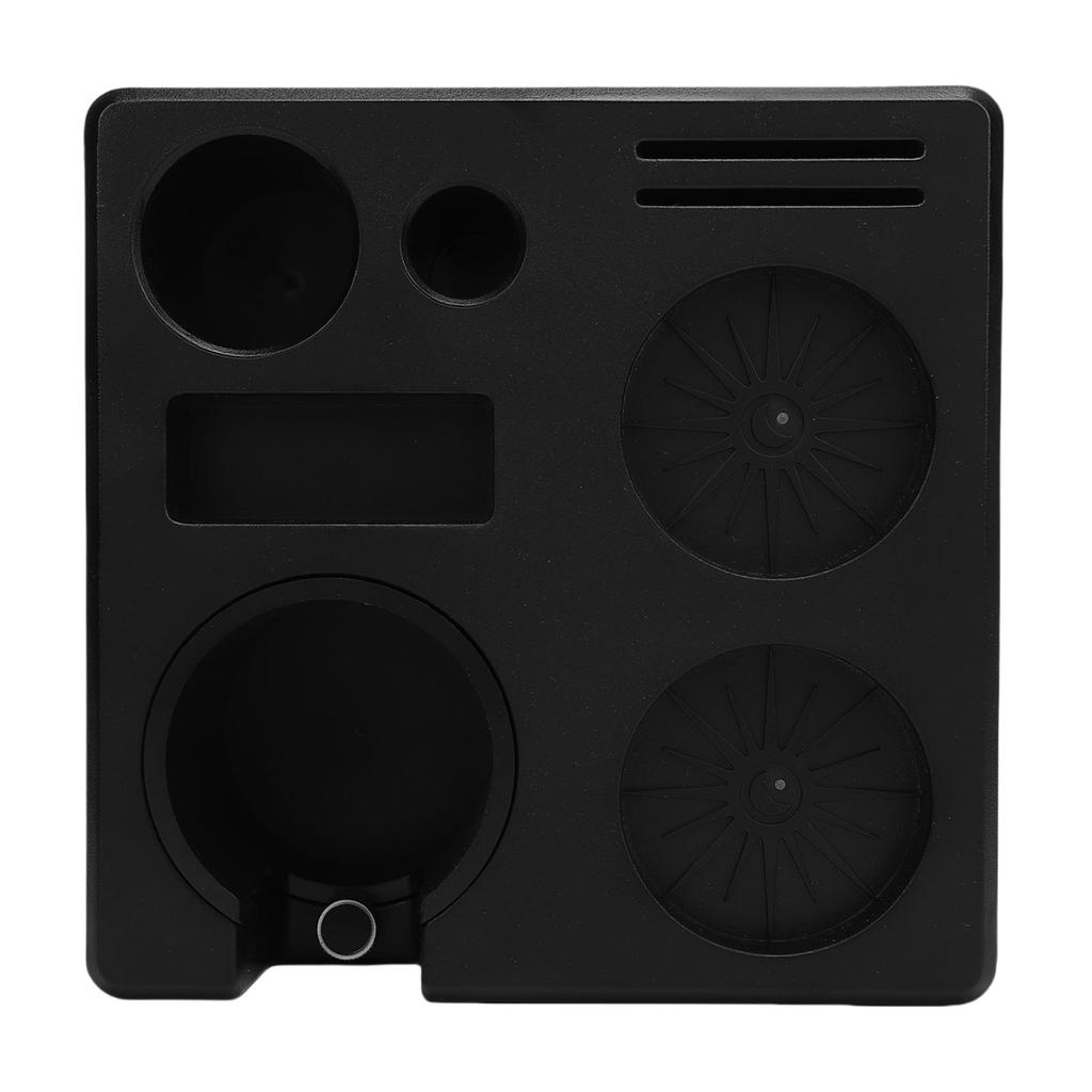 Coffee Tamping Station Organizer ABS Tamper Storage Holder Stand with Drawer for Portafilter Distributor Home Cafe