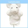 Cartoon White Cute Gray Mouse Yellow Cat Plush Puppet For Children Role Playing