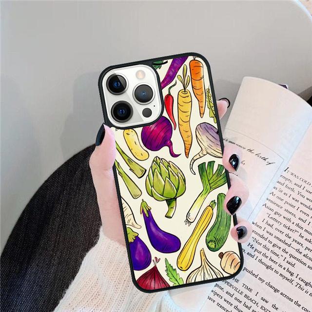 Go Vegan Food Vegetarians VEGGIE Cover For iPhone 17 Air 15 16 14 13 12 Pro Max 11 Pro Max Plus Phone Case Coque