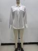 European and American women's clothing 1116 spring new lapel versatile retro double pocket long-sleeved shirt shirt