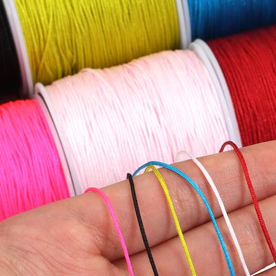 90m/Roll 0.8m 72 Nylon Thread Cord String for Jewelry Making Handmade Woven Rope Jade Thread Bracelet Necklace Handmade 2035