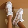 Fashion Mixed Color Platform Sneakers for Women  Lightweight Casual Lace Up Shoes Woman Non Slip Jogging Vulcanized Shoes