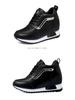 Women's Trendy 2024 Sporty Casual Height-Boosting Korean Style Leather Shoes