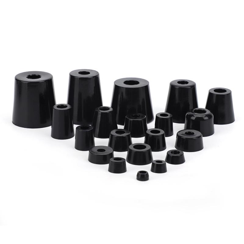 Konische Gummimaschinenfüße mit stoßdämpfenden Pads und Edelstahlscheiben