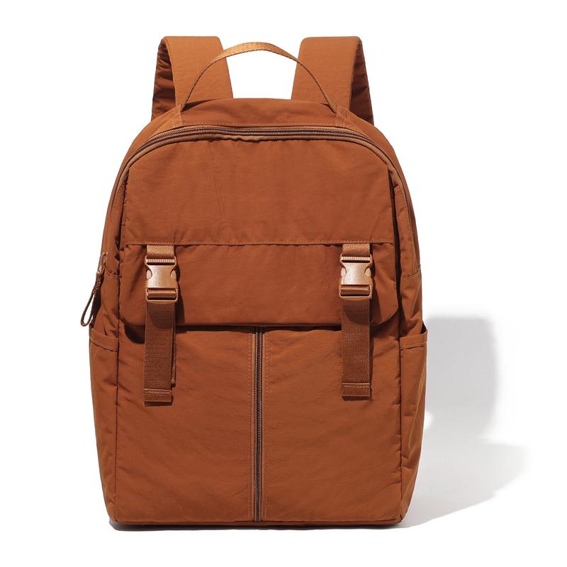 Unisex Large Capacity Backpack Outdoor Water-Repellent Backpack Solid Color Student Schoolbag