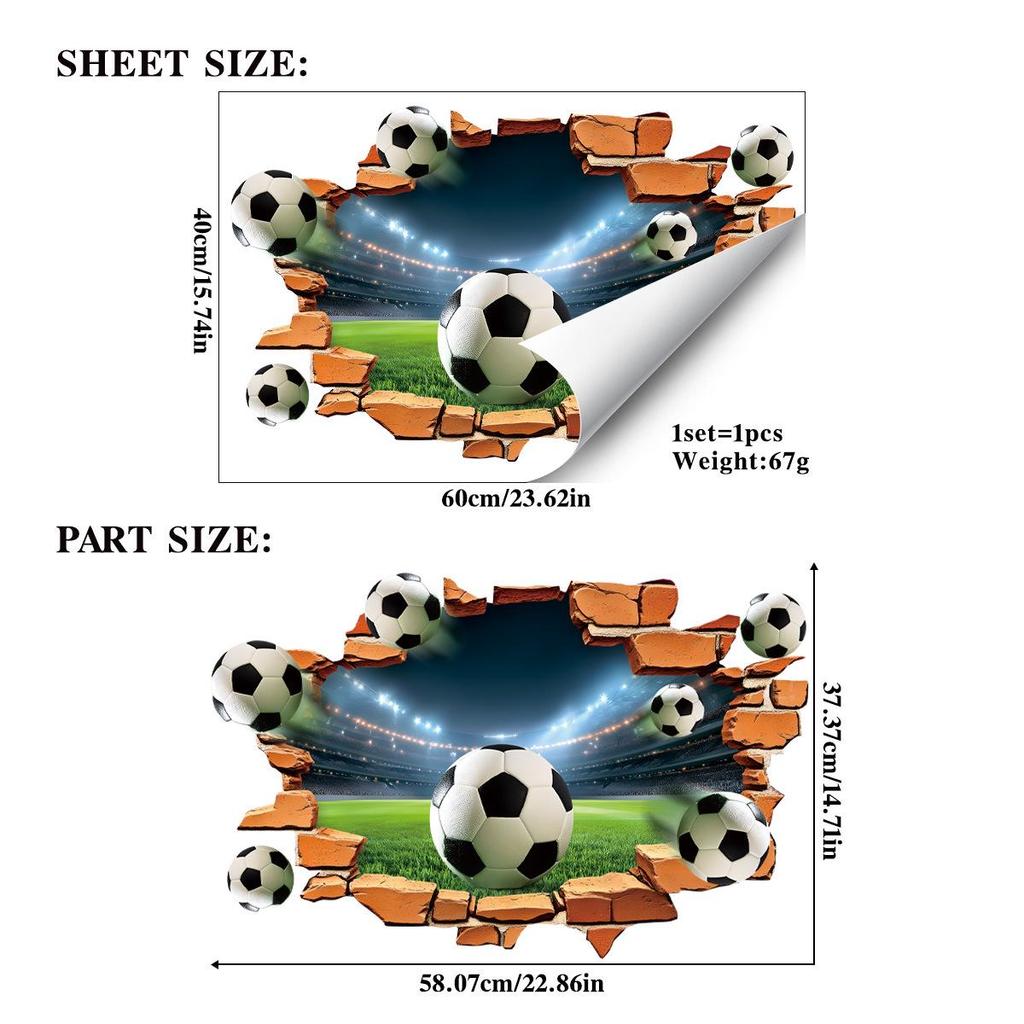 2026 Fußball-Weltmeisterschaft USA-Kanada-Mexiko Dekorative Wandaufkleber - Festival-Atmosphäre-Elemente mit Klebstoff