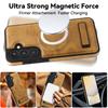 For Samsung Galaxy S24 FE Case Compatible with MagSafe Kickstand Leather Phone Back Cover