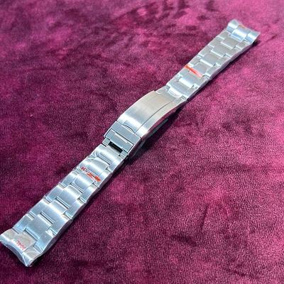 Used Watch Strap 20mm Oyster Bracelet Stainless Steel Silver Compatible No Logo Rolex Compatible Daytona Submariner