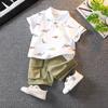Stylish Boys Summer Outfit Set 2024 Trendy Polo Shirt And Shorts Comfortable Cotton Fabric