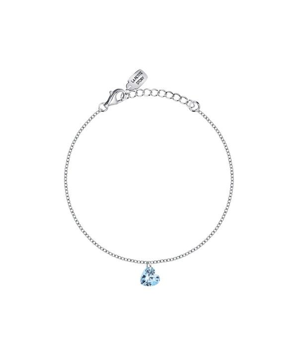 

La Petite Story Silver Bracelet With White And Light Blue Zircon LPS05AWV55 For Women