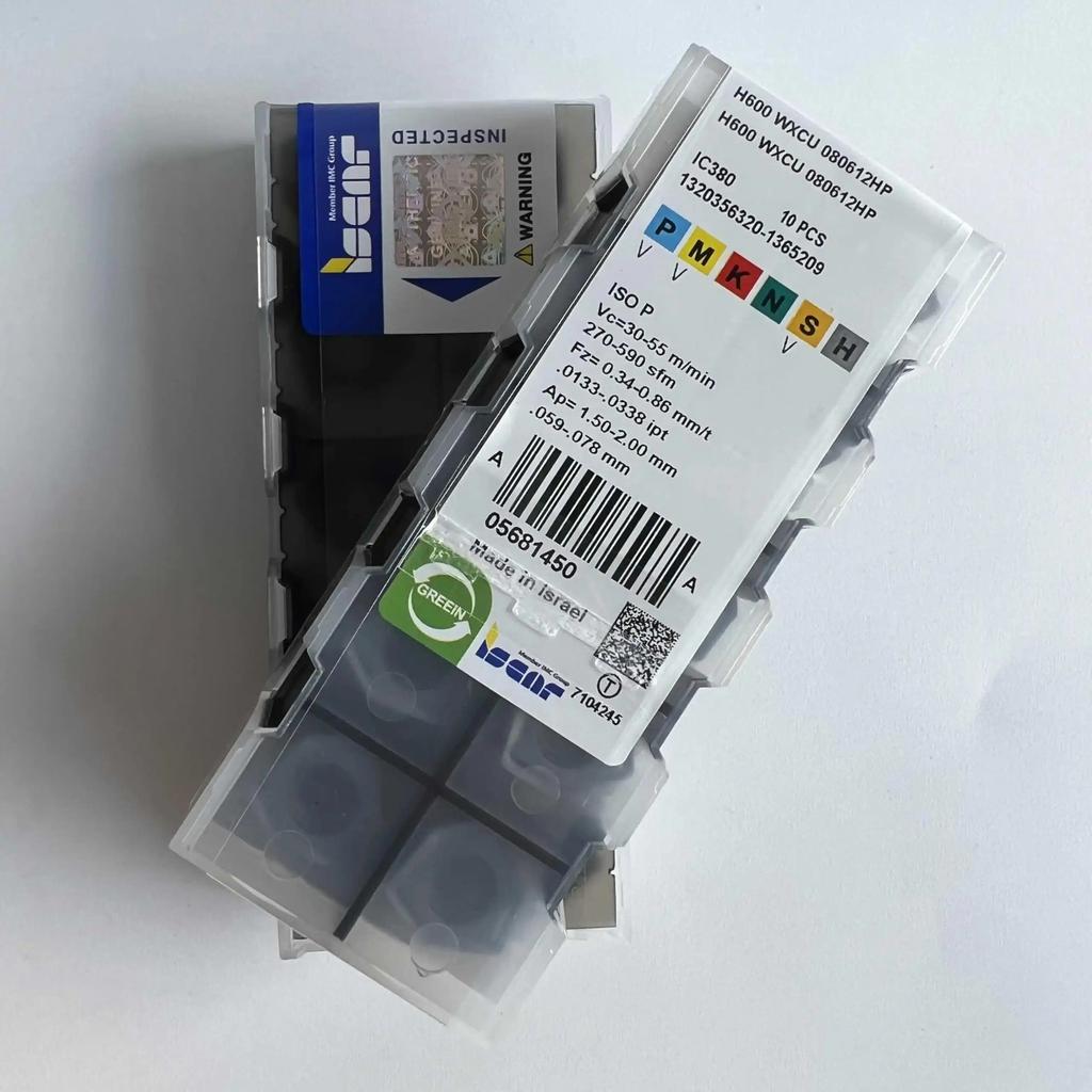 ISCAR / H600WXCU080612HP IC380 /Industrial indexable carbide inserts 10 Pcs