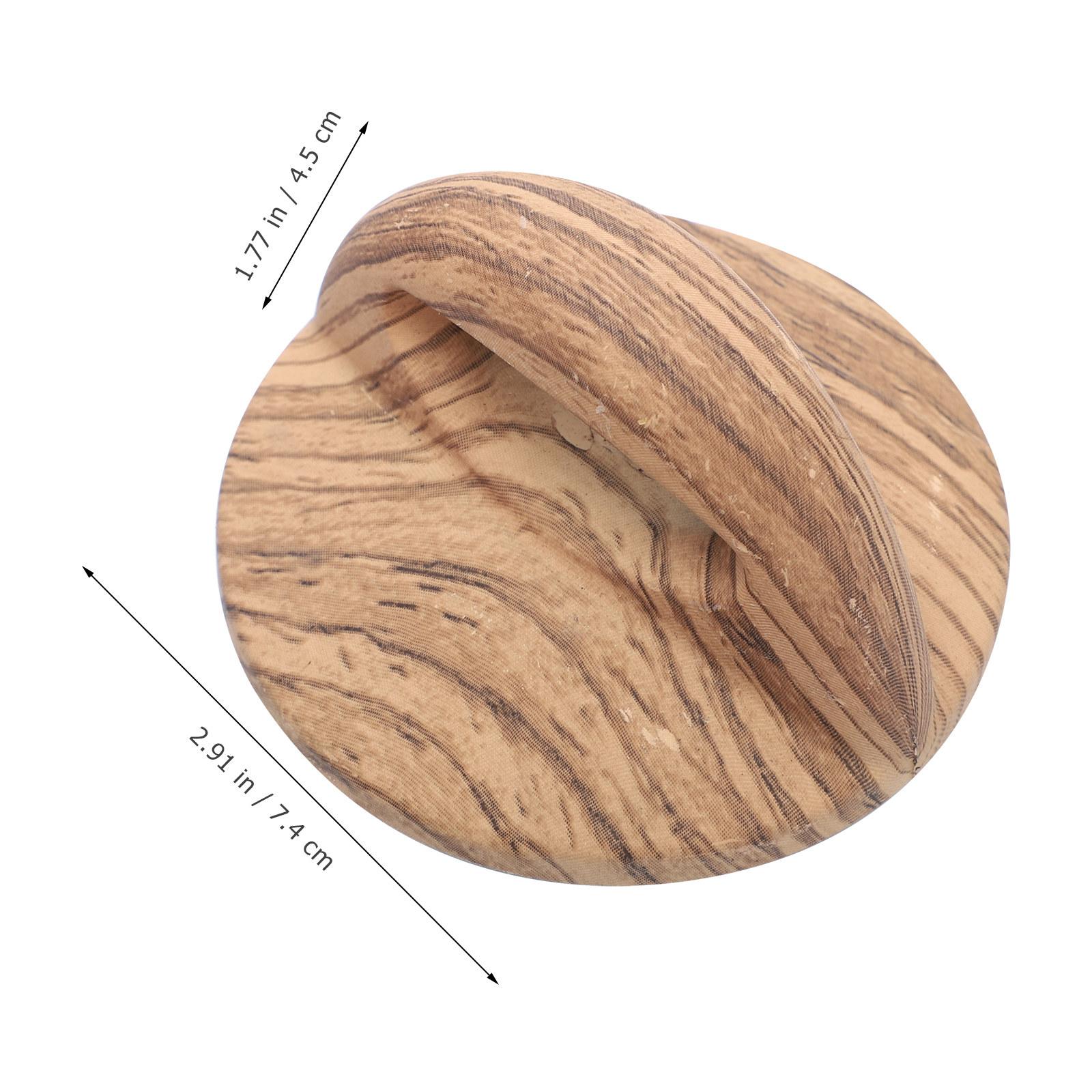 

2Pcs Universal Lid Knob Creative Kitchen Accessory Heat Resistant Wear-Resistant Lid Grips for Woks Milk Pots Pot Cover Handle коричневый