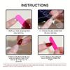 24Pcs Almond Shaped Floral Painted Press On Nails Full Coverage Removable False Nail Tips For Women Daily Wear