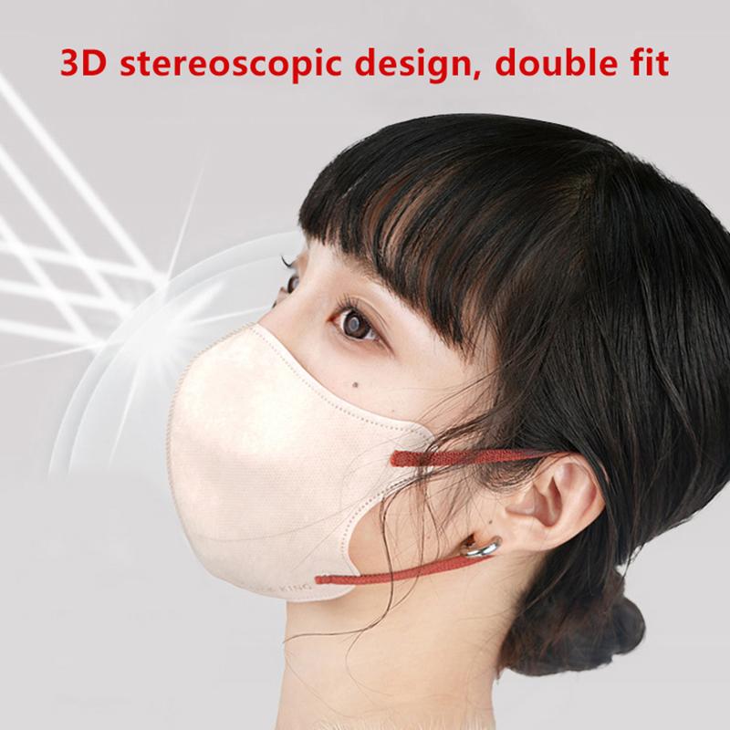 Three-Dimensional Dust Mask Face Masks Cloth Disposable Anti-Dust Protective Masks Ear Loops Mouth Mask Black White Mascarillas