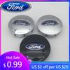 New 2026 Car Sticker 2025 Hot 4pcs 3D for Ford 66mm Car Emblem Wheel Hub Center Cap Badge Covers Sticker Decal Styling Auto Acce