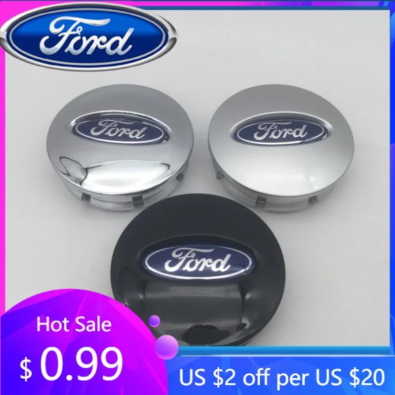 New 2026 Car Sticker 2025 Hot 4pcs 3D for Ford 66mm Car Emblem Wheel Hub Center Cap Badge Covers Sticker Decal Styling Auto Acce