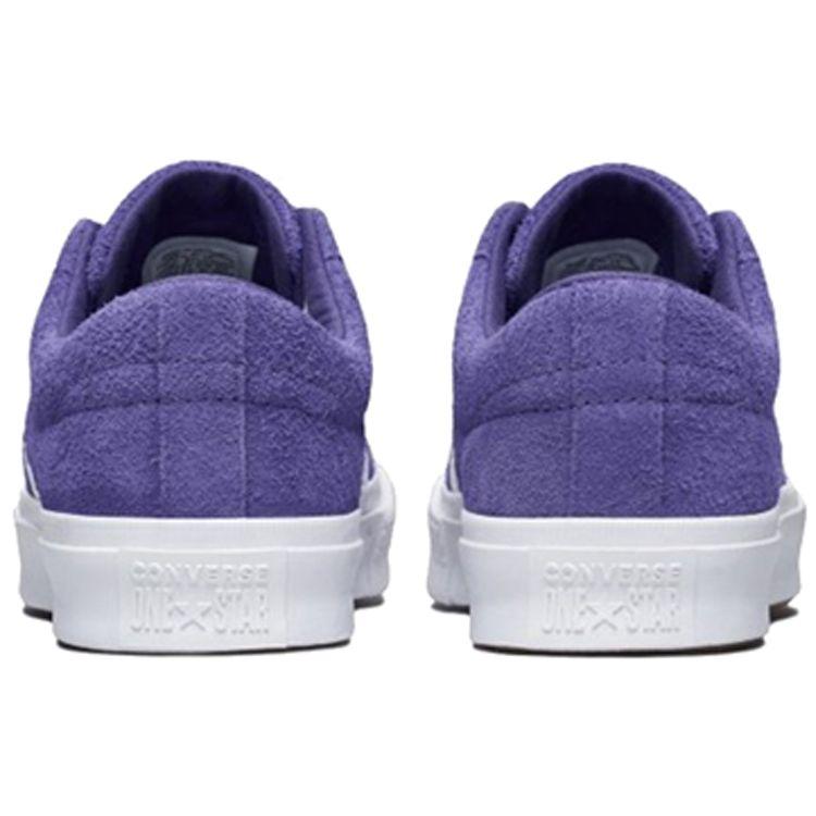 Converse One Star Academy Ox Comfortable Versatile Low-Top Canvas Shoes Unisex Sneaker Purple White 164391C