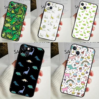 Dinosaur Pattern Case For iPhone 14 16 15 Pro Max 11 12 13 Mini 7 8 Plus X XR XS MAX Soft Shockproof Cover