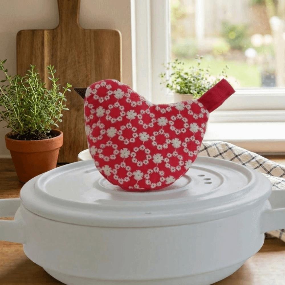 Embroidered Pot Lid Handle Cover Thickened Oven Mitt Multipurpose Handle Protector  For Soup Kettle