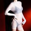 Sexy Women 5D Thin Bodysuit Long Sleeve Playsuit High Elastic Sheer See Through Tight Yoga Shaping One Pieces Thong Maid Leotard
