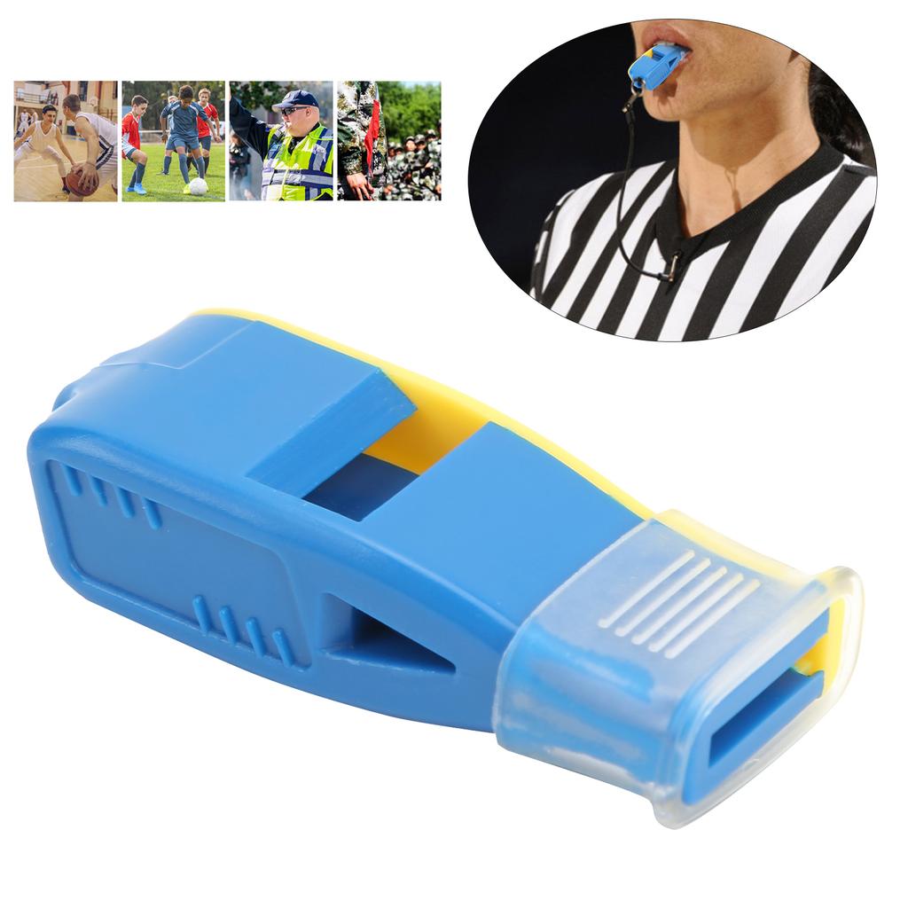 Whistle Crasp Sound Light Weight Portable Adjustable Enviroment Friendly Sports Whistle for Soccer Basketball VolleyballBlue Yellow