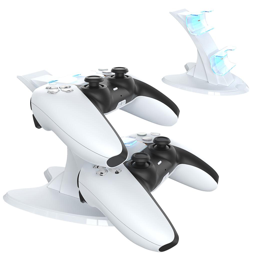 For PS 5 Portable Control Charger with Indicator Light Gamepad Charging Base Type-C Gamepad Storage Bracket Game Accessories