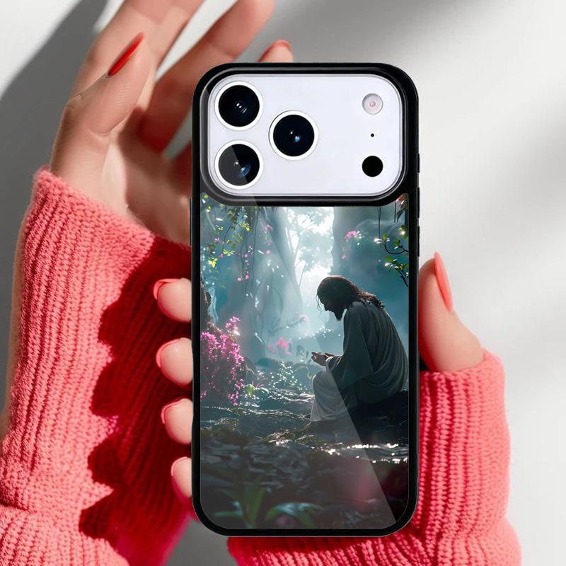 Christian Jesus Phone Case for iPhone 17 16 15 14 13 Pro Max Back Cover for 12 11 Pro Coque