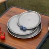 Titanium Purification Plate Portable Travel Tableware Lightweight Outdoor Fruit Salad Plate Rust Proof Creative Home Dish Plate