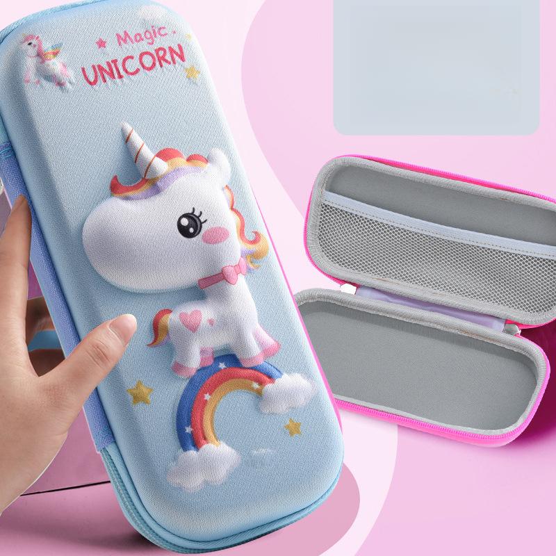 EVA Pencil Case Stationery Box Pencil Box Gift 3D Cartoon Elementary School Students Children Training Tutoring