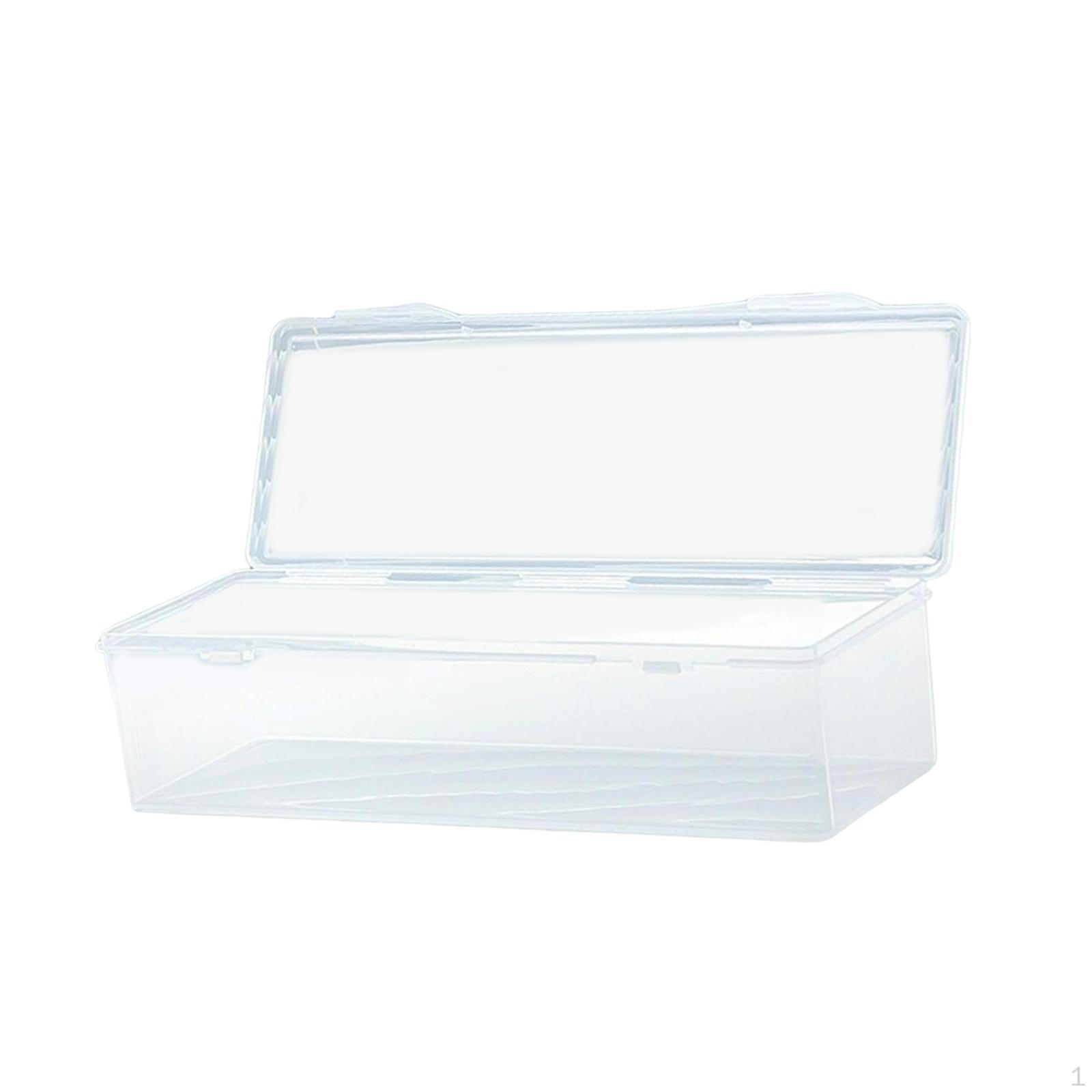 

Playing Card Storage Box, Transparent Case with Dividers, Compact Organizer, Polypropylene, Suitable without partition