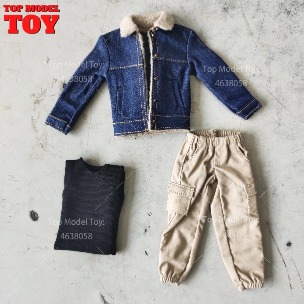 1/12 Scale Overalls Combat Pants Trousers Jeans Clothes Accessories Model for 6'' Romankey Soldiers Action Figure Body Dolls