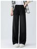 High-Waisted Plus-Size Slimming Straight Leg Washed Cotton Jeans - Summer Thin Wide-Leg Casual Korean Style for Women
