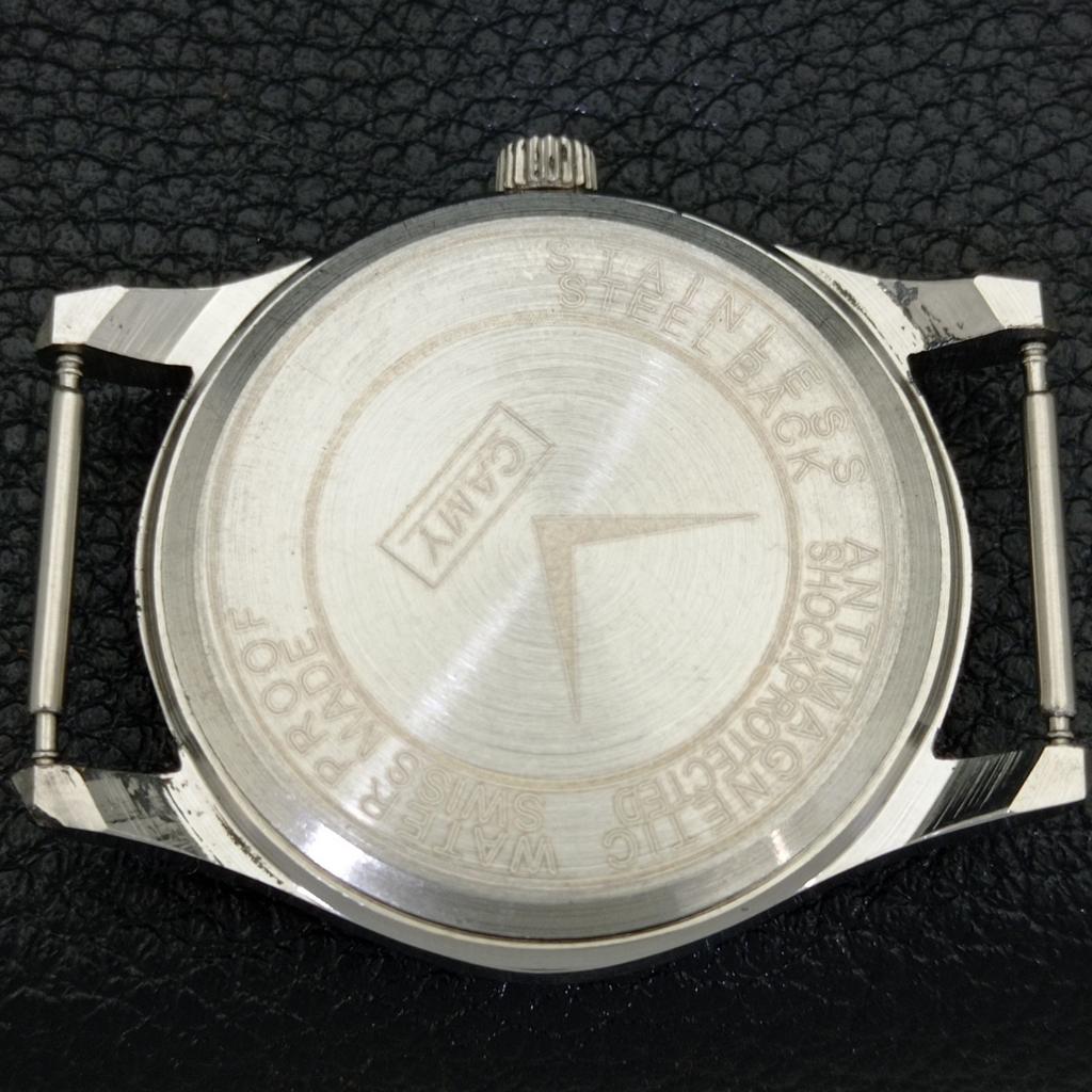 VINTAGE CAMY HAND-WINDING SWISS MENS REFURBISHED WHITE DIAL WATCH A500011-2 R151a-a500011