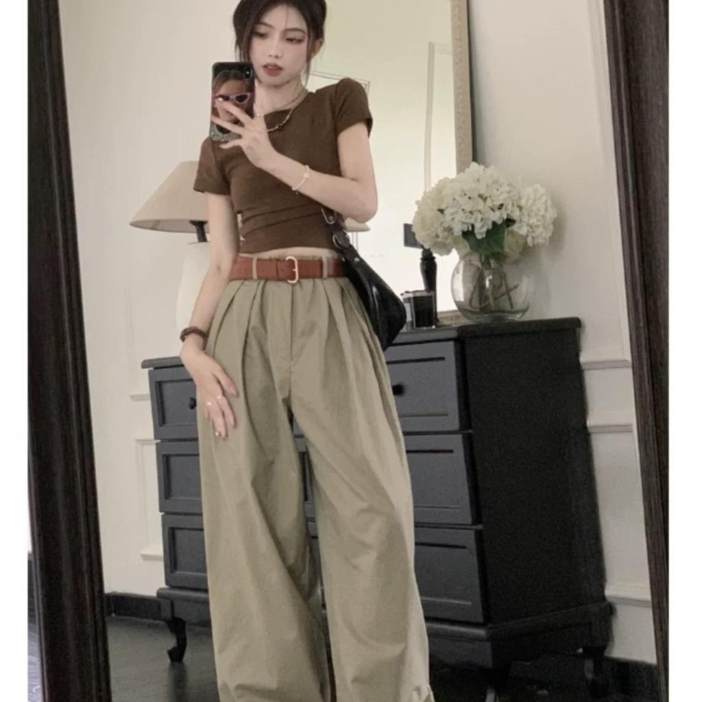Summer Sexy Short Sleeve French Slim Slim Skinny Waist T-Shirt Pure Desire Spice Girl Versatile Niche Fashion Top Ins