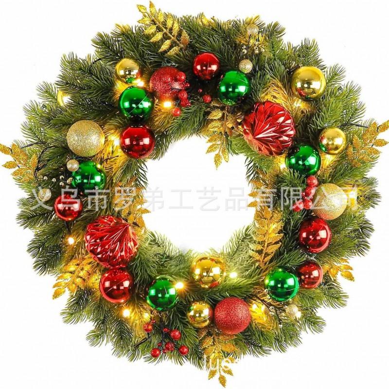 Christmas Wreath Door Hanging Decor Home Mall Window Party Festive Simulation Ornament