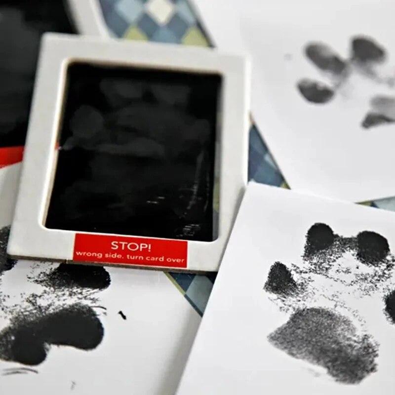 Pfotenabdruck-Tintenset für Haustiere, Hunde und Katzen, Hand- und Fußabdruck-Set für Babys, sicher, ungiftig, unkomplizierter DIY-Hand- und Fußabdruck, leicht zu reinigen, Haustier-Souvenir