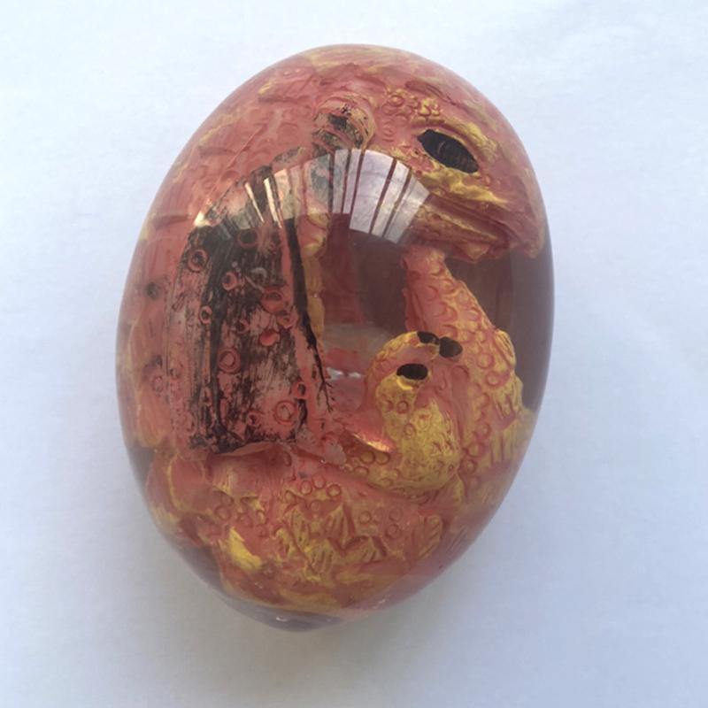 1 kus Krystaly Průhledné Lávové Dračí Vejce Pryskyřice Dinosauří Vejce Umělecké Dílo Socha Ornamentální Dinosauří Kolekce