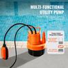 Submersible Utility Pump Sump Pump 320W 1585 GPH 23 Ft Head Water Pump