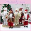 Christmas Santa Figurine Standing Holiday Decor For Home Windows
