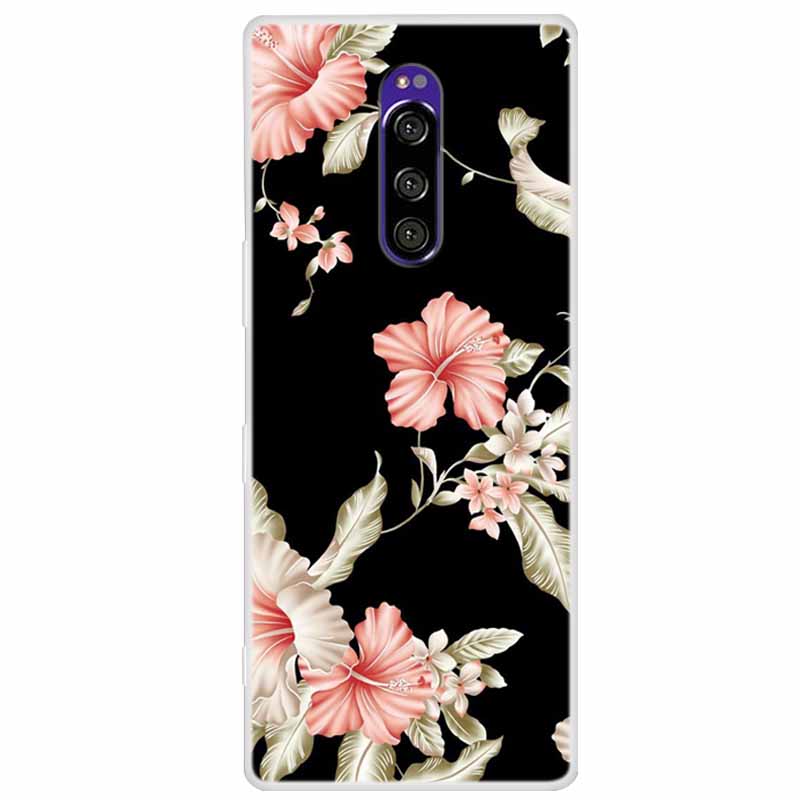 For Sony Xperia 1 Case Luxury Animals Transparent Cover for Sony Xperia1 XZ4 SO-03L SOV40 J8110 J9150 J8170 Phone Shells Covers