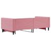 Daybed Extendable Pink 90x200 cm Velvet