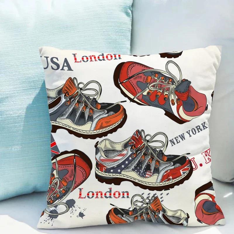 British Style London Cushion Covers Pillow Cases Decorative Sofa Cushions Sleeping Pillows Room Decor Pillowcases Cover