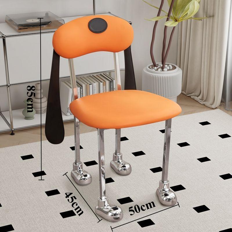 Nordic Chairs Morden Luxury Elegant Aesthetic Dining Chair Ergonomic Interior Lounge Living Room Furniture Chair with Backrest