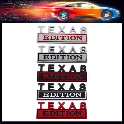 3D Car Styling TEXAS Edition Car Grille Fender Trunk Rear Bonnet Nameplate Decal Emblem Badge Sticker