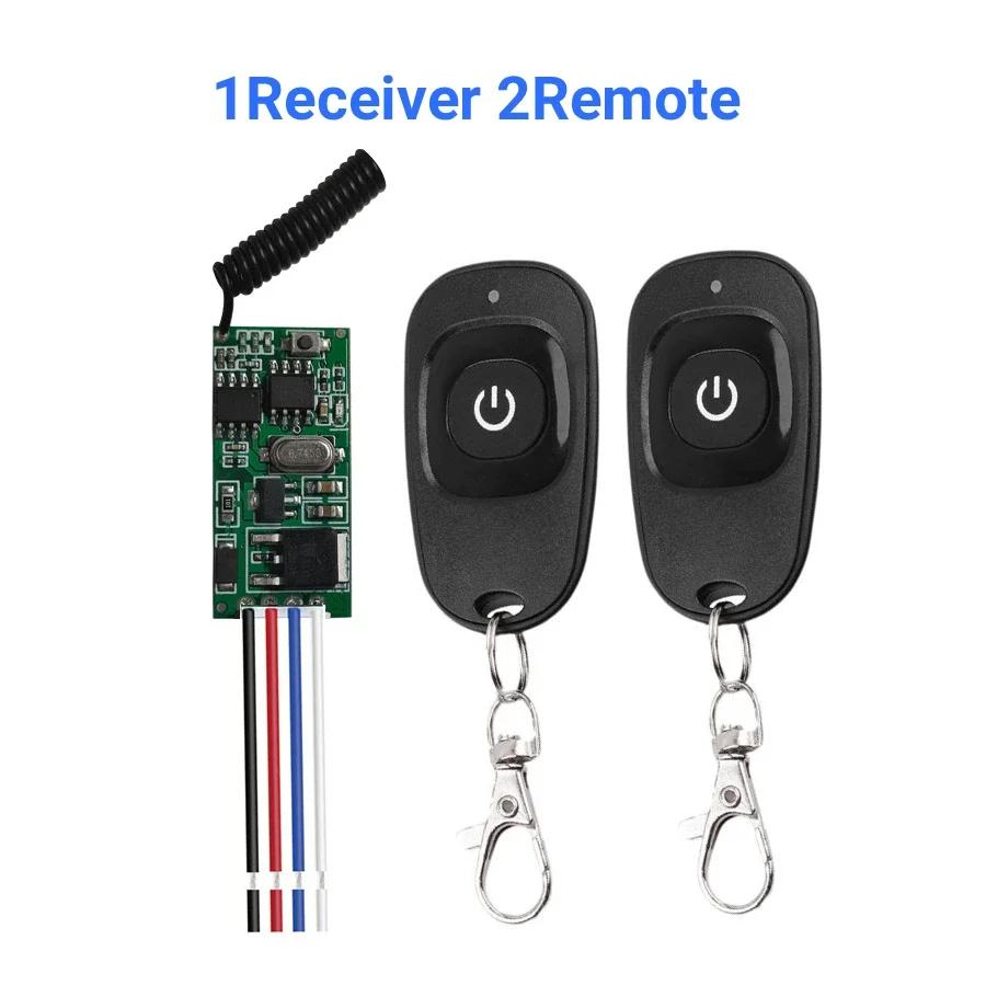 433MHz Wireless Remote Control Motor Switch DC 3.6V 12V 24V Mini Motor Controller 433 MHz Transmitter LED Remote Control
