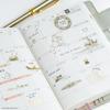 Hobonichi Techo Moomin Foil-Stamped Clear Stickers Adventure Record